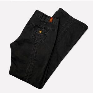 7 For All Mankind by Jerome Dahan Black Cargo Pants Bootcut size 28